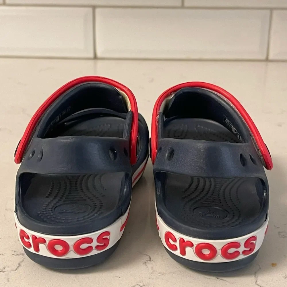 Toddler Crocband™ Cruiser Sandal Sandals Navy / Varsity Red Size 11